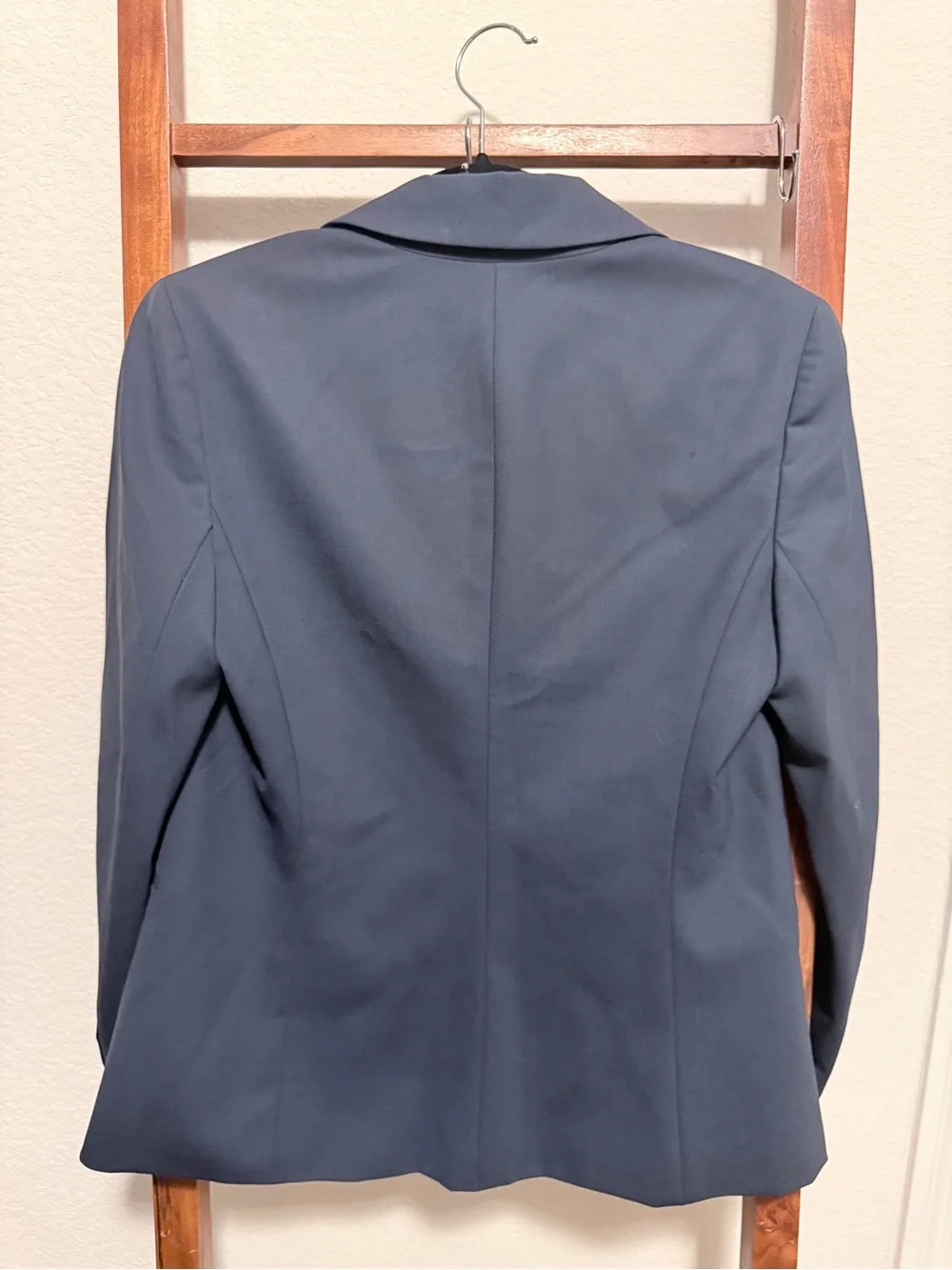 Theory Neela Tailor Navy Wool Stretch Skirt Suit Blazer & Pencil Skirt Set 6/10